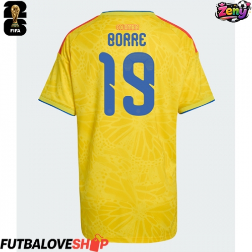 Dres Kolumbia Rafael Santos Borre #19 Domáci pre Ženy MS 2026 Krátky Rukáv